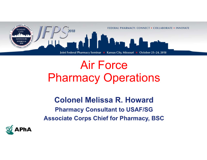 air force pharmacy operations