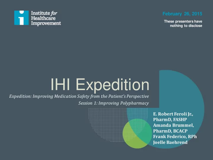 ihi expedition
