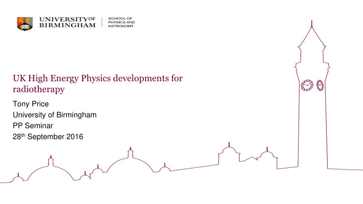 uk high energy physics developments for