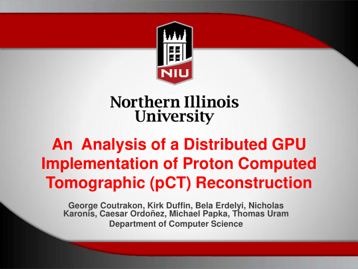 an analysis of a distributed gpu implementation of proton