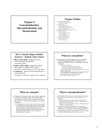 Chapter 5      Chapter 5  Conceptions, concepts, and reality      Conceptions,