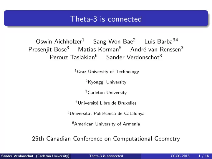theta 3 is connected