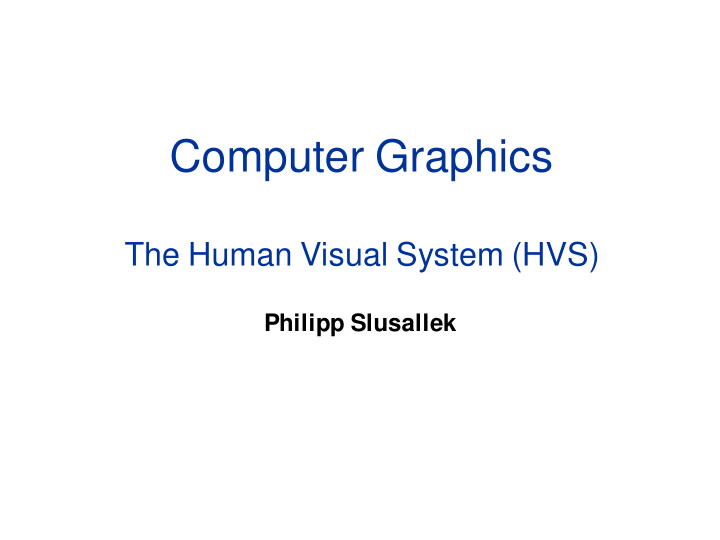 computer graphics