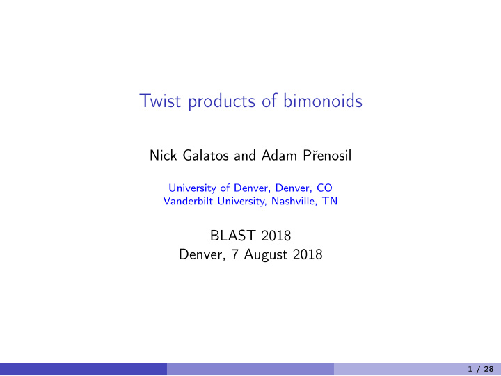 twist products of bimonoids