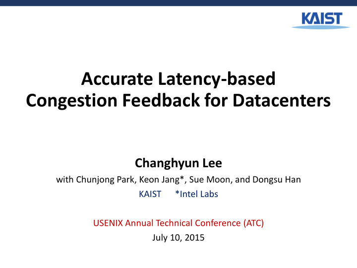 accurate latency based