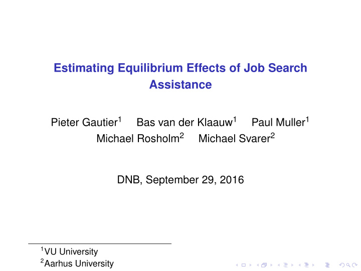 estimating equilibrium effects of job search assistance
