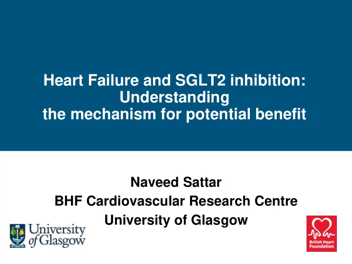 heart failure and sglt2 inhibition