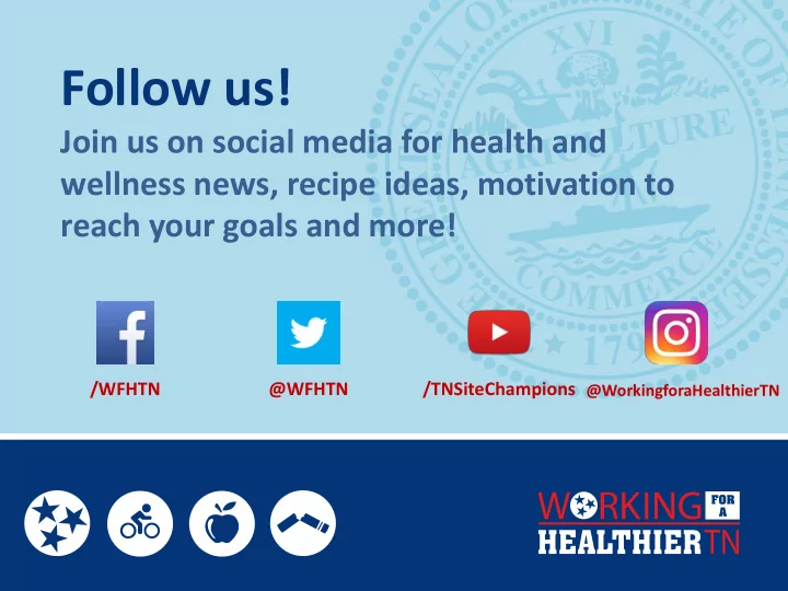 working for a healthier tennessee february wellness