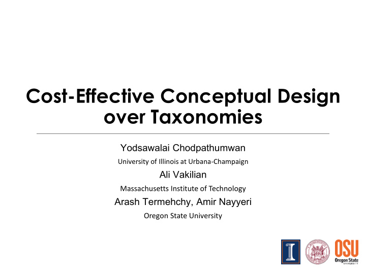 over taxonomies