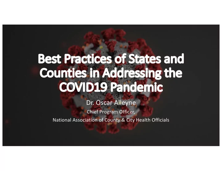 be best t practi tices of st states and co counti ties in