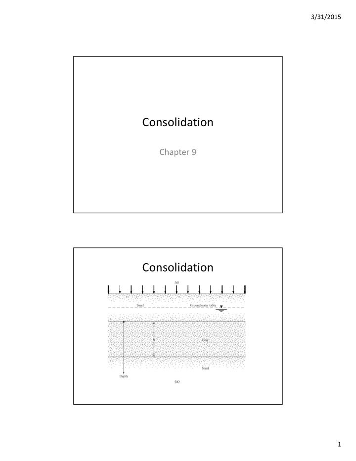 consolidation