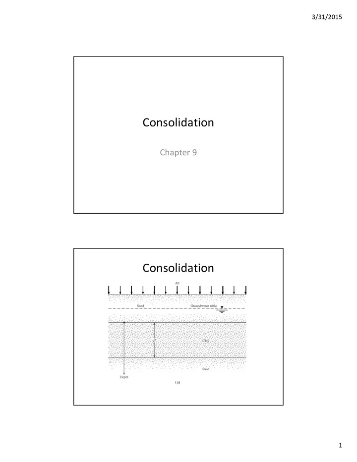 consolidation