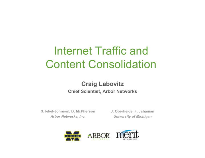 internet traffic and