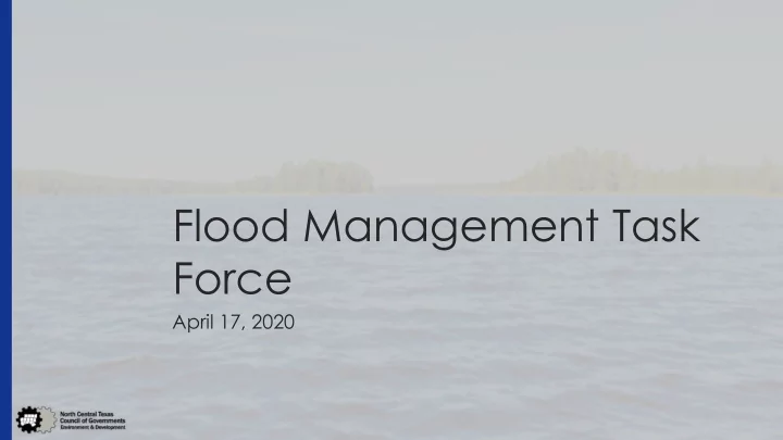 flood management task force