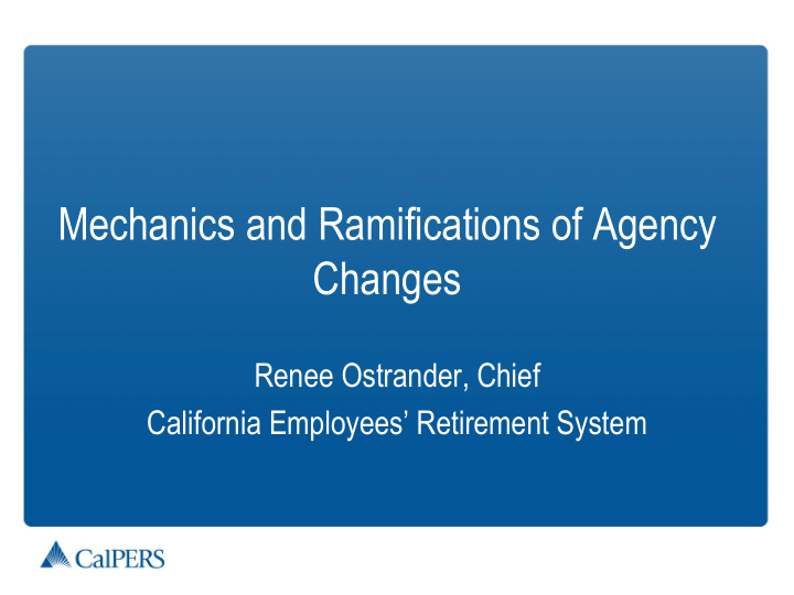 mechanics and ramifications of agency