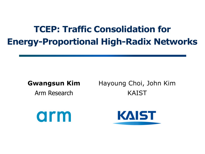 tcep traffic consolidation for energy proportional high