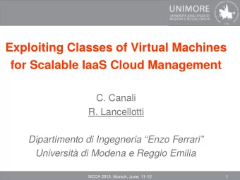 E  x  p  l  o  i  t  i  n  g  C  l  a  s  s  e  s  o  f  V  i  r  t  u  a  l  M  a  c  h  i  n  e