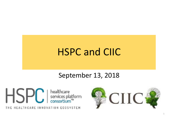 hspc and ciic