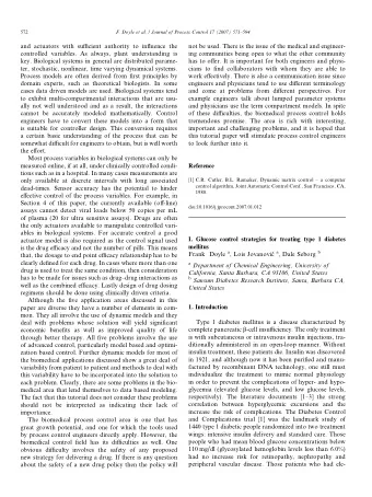 and actuators with sufficient authority to influence the  not be used. There is the issue of the