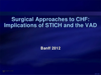 surgical approaches to chf implications of stich and the