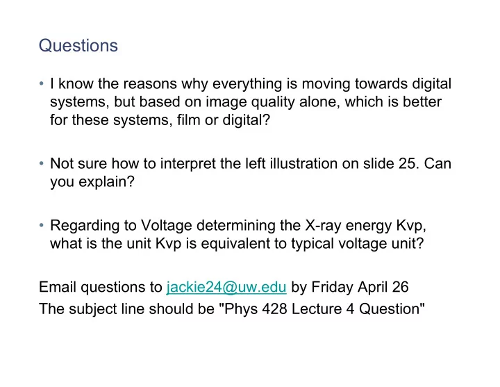 questions