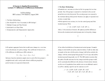 N  1   N  i .      (26) i  1  Can bootstrap the standard error.  25  26