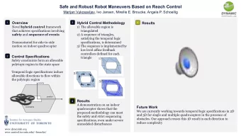 Safe and Robust Robot Maneuvers Based on Reach Control  Marijan Vukosavljev, Ivo Jansen, Mireille