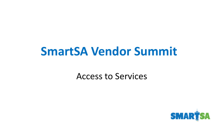 smartsa vendor summit