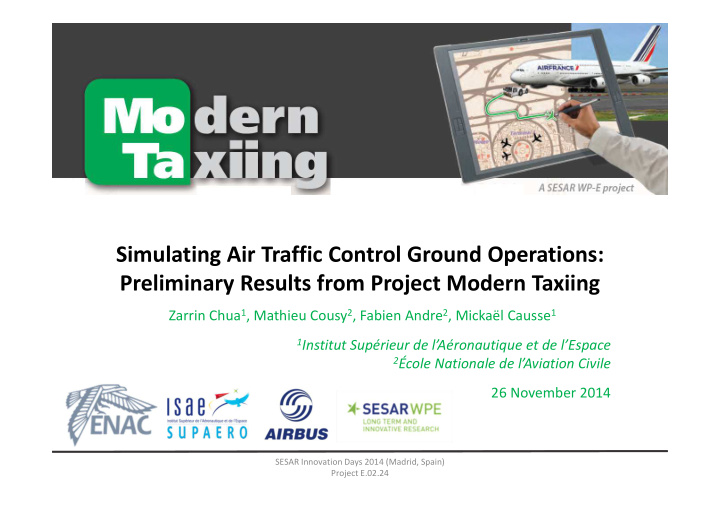 simulating air traffic control ground operations