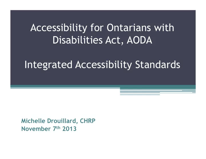 accessibility for ontarians with disabilities act aoda