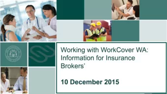 Welcome  Welcome and Introduction  Michelle Reynolds  Chief Executive Officer, WorkCover WA