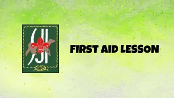 First Aid LESSON  Bandaging  Bandaging  Materials needed:  1.  Triangular bandage  2.  Crepe