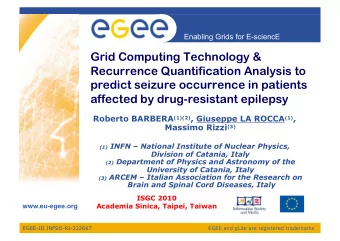 Grid Computing Technology &amp;  Recurrence Quantification Analysis to  predict seizure occurrence