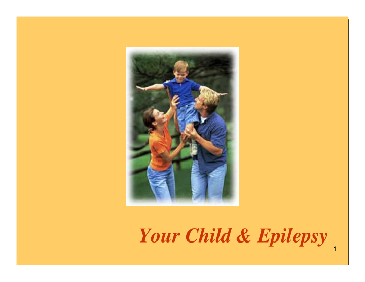 your child epilepsy
