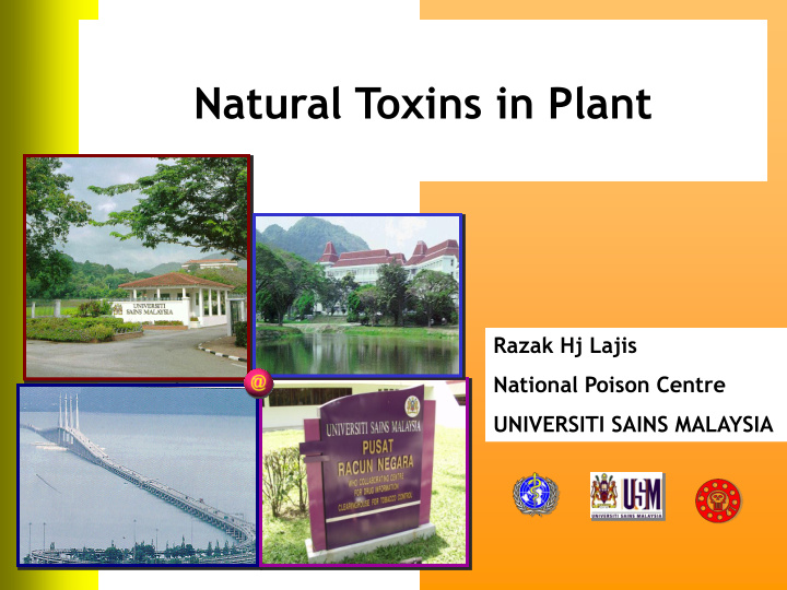 natural toxins in plant razak hj lajis national poison