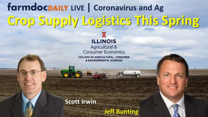 crop supply logistics this spring