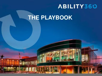 THE PLAYBOOK Goal : Establish Ability 360 as local resource and  thought leader in real estate