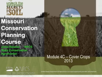 Miss  Missouri  Cons  onservation  n  Pl  Planni  nning  g  Course  Co  Jodie  e Reisner  er