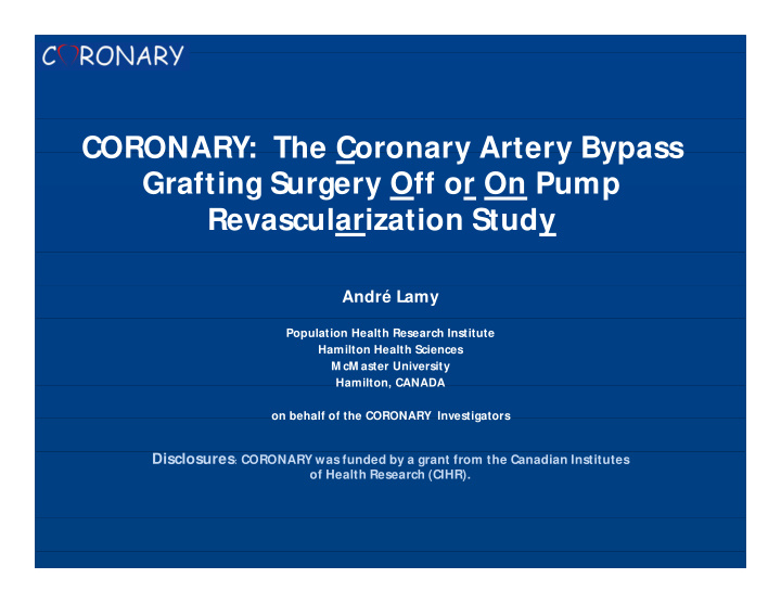 coronary the coronary artery bypass grafting surgery off