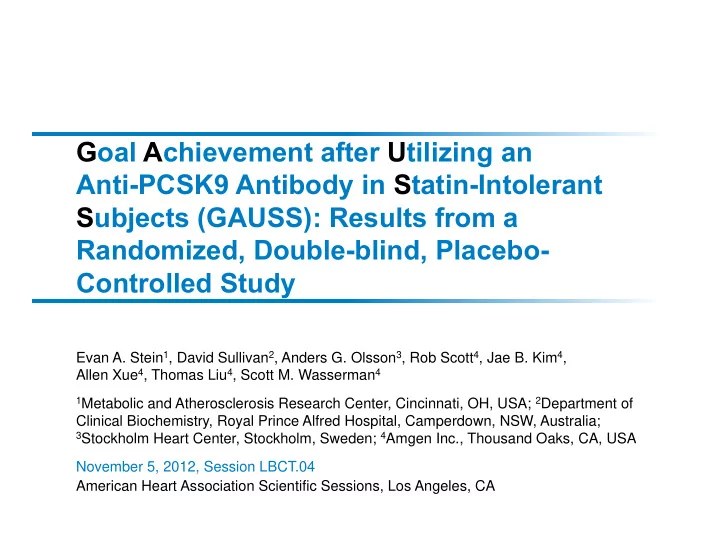 goal achievement after utilizing an anti pcsk9 antibody