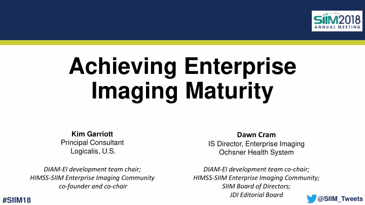 achieving enterprise imaging maturity