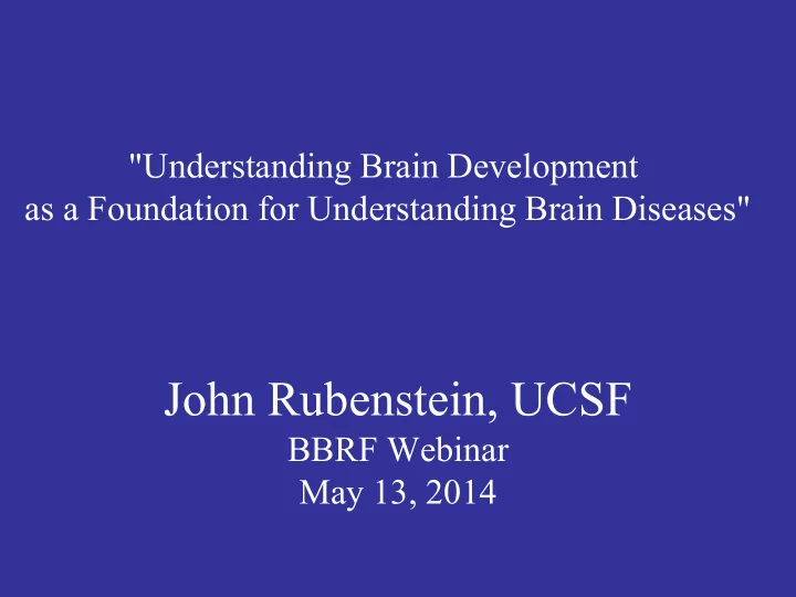 john rubenstein ucsf