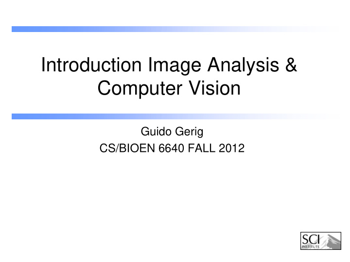 introduction image analysis