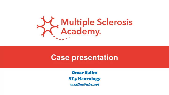 case presentation