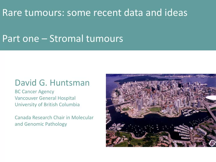 part one stromal tumours