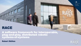 RA  RACE  CE  A softw  A softwar  are  e fr  framew  amewor  ork  k for inter  or interope