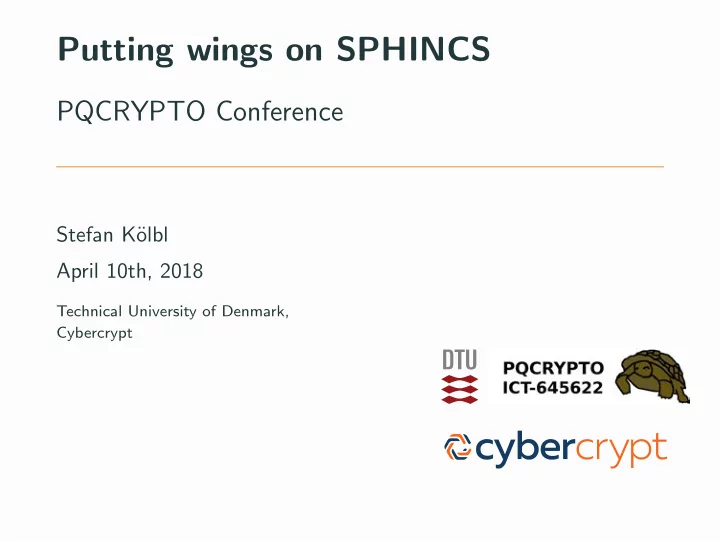 putting wings on sphincs