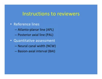 Instructions to reviewers  Reference lines  Atlanto-planar line (APL)  Posterior axial