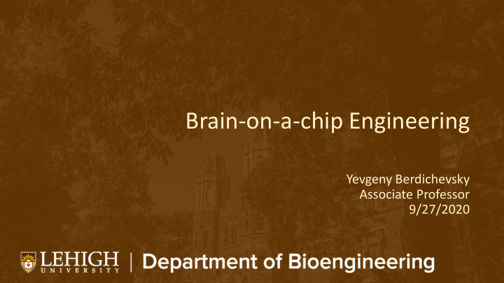 brain on a chip engineering