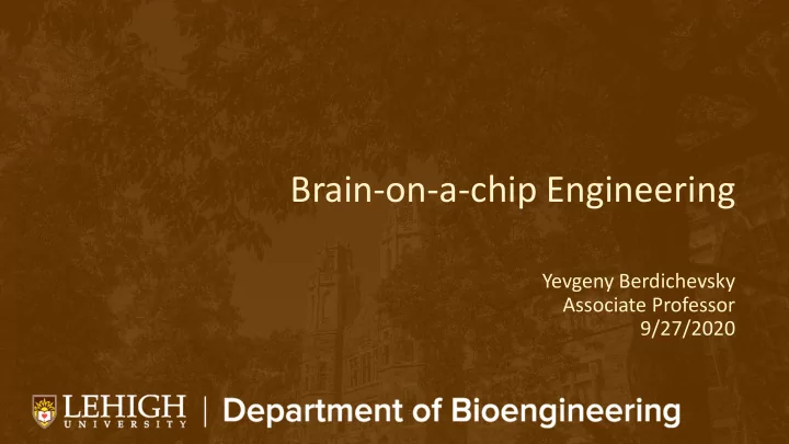 brain on a chip engineering